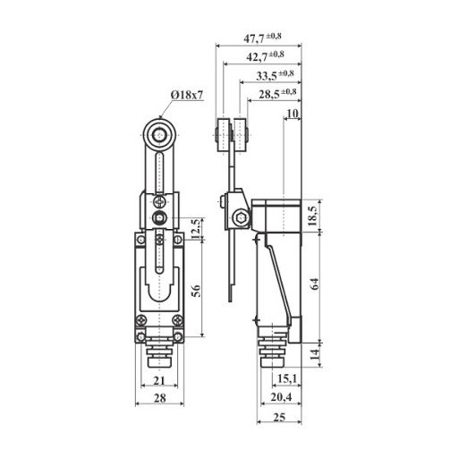Hanyoung HY-L804 Limit Switch