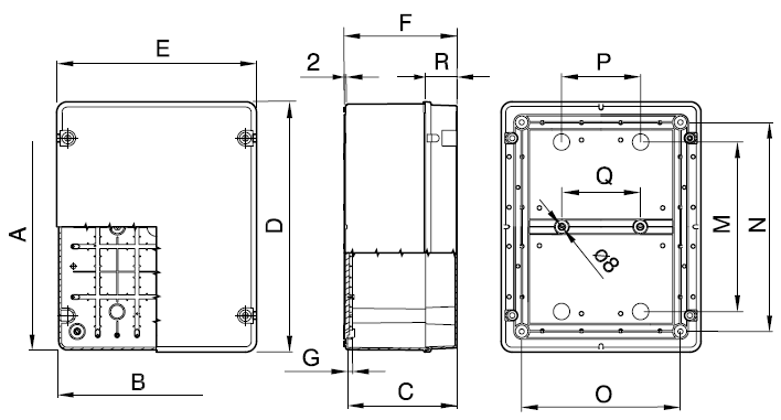 44CE high capacity dimensions