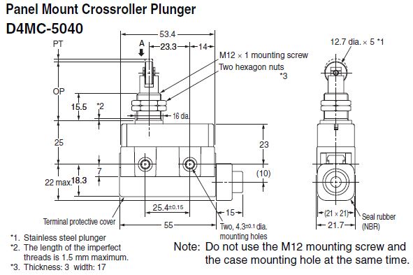 D4MC-5040 dimensions